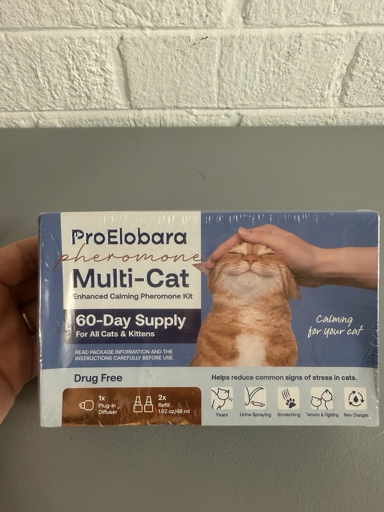 2x ProElobara Pheromone Multi-Cat Enhanced Calming Pheromone kit Exp 2027