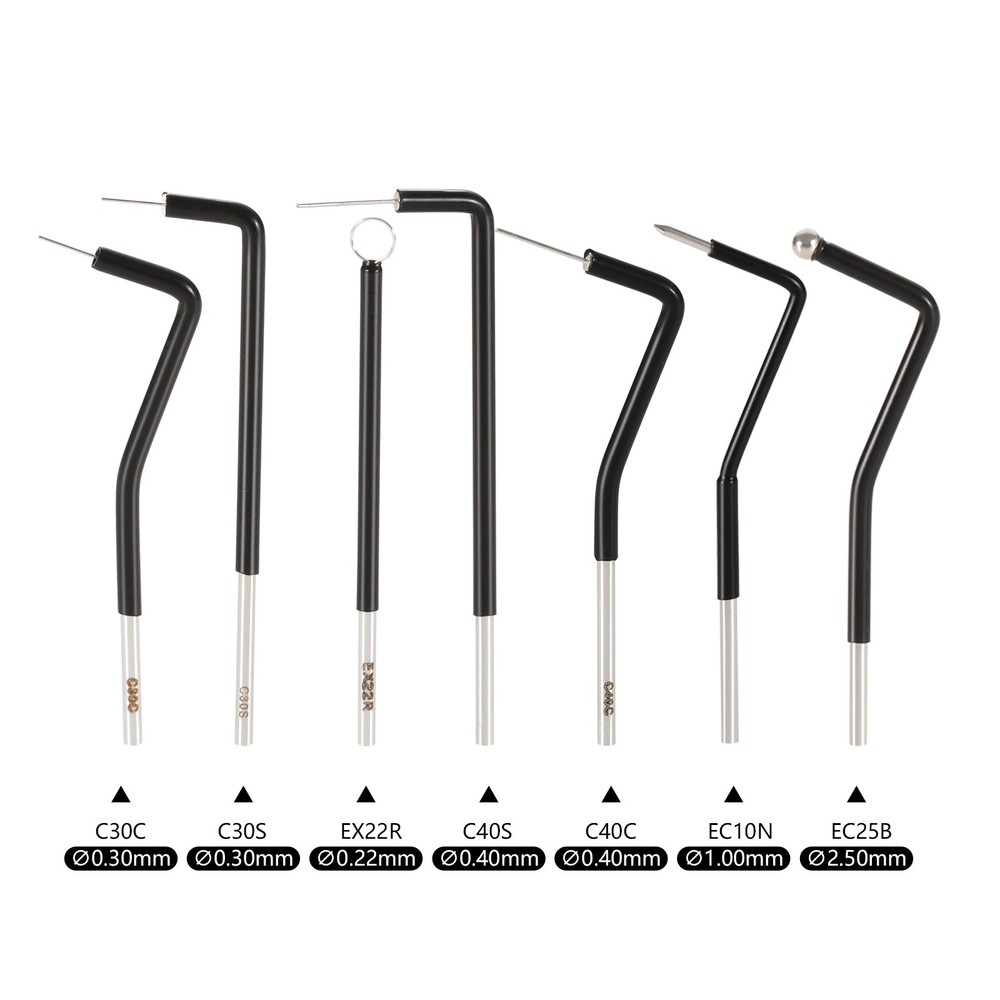 7 Pieces Dental Electrodes Set with Reusable Tips Black