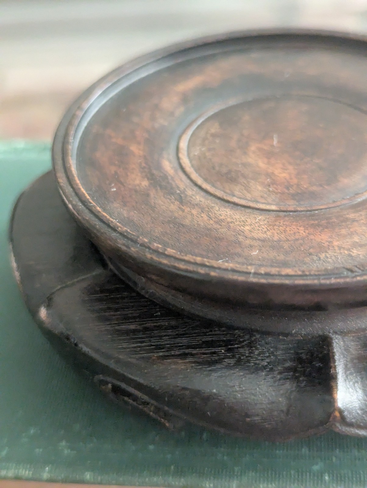 Vintage Japanese Carved Wood Display Stand Kadai for Vase or Bonsai