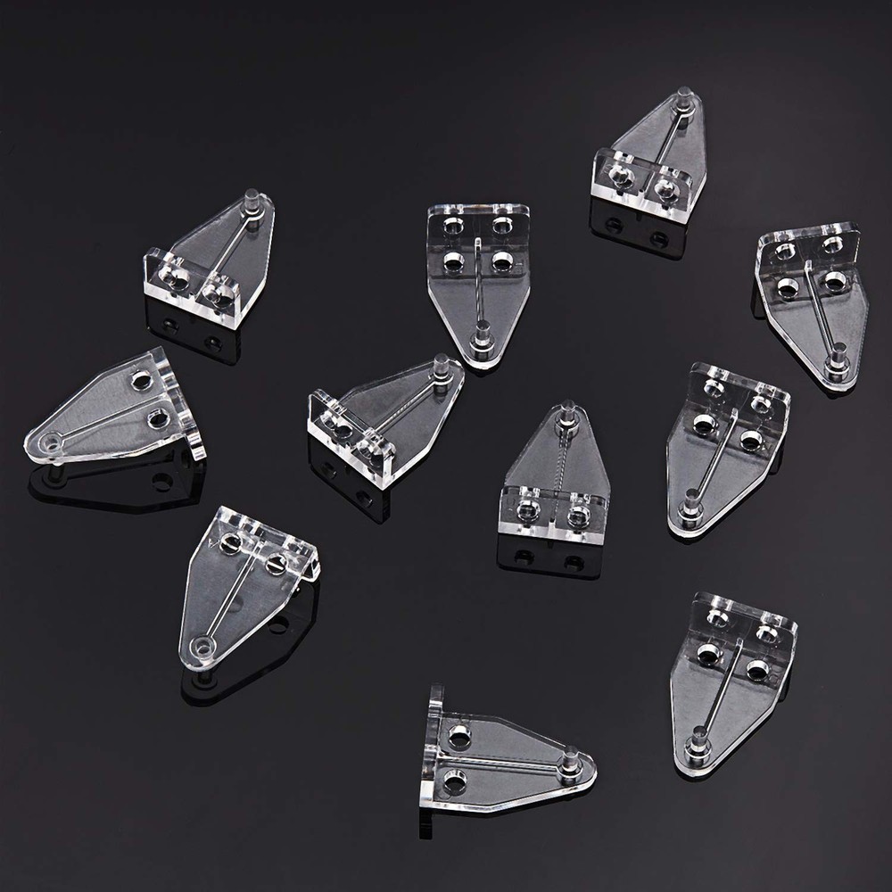 BBTO 40 Pcs 1 Inch Blind Hold Down Brackets Clear Plastic Blinds Hooks Bottom...
