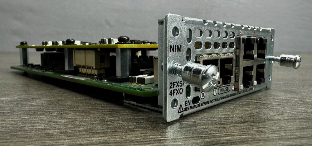 Cisco NIM-2FXS/4FXO 2-Port FXS 4-Port Network Interface Module Same Day Shiping