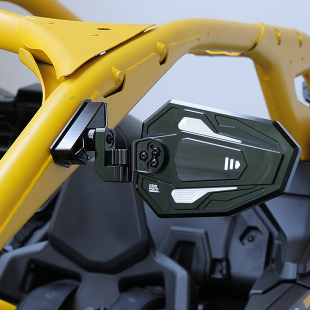 UTV Rear View Side Mirrors Aluminum for 2024-2025 Can Am Maverick R/R Max X RS