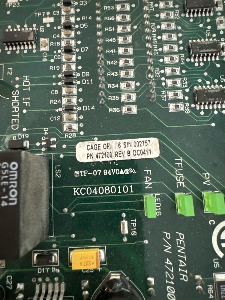 PENTAIR 472100 Digital Display Temperature Controller Circuit Board