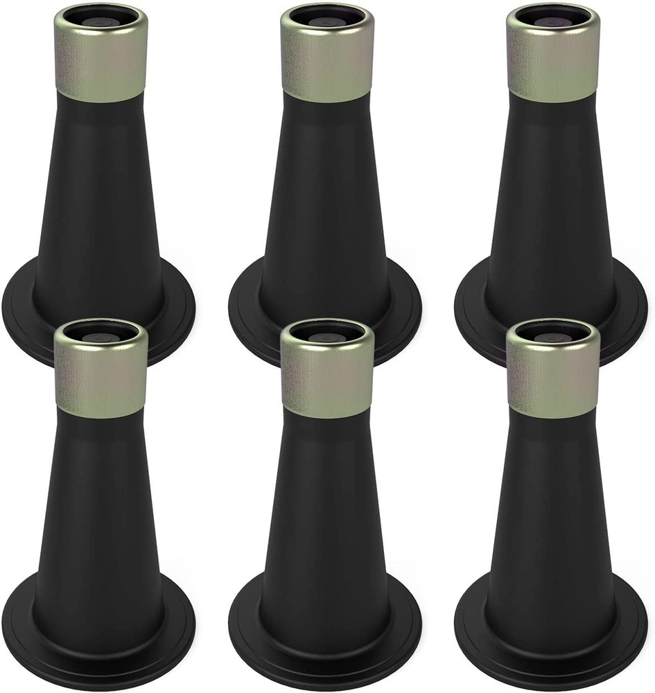 6Pcs Bed Frame Feet,Bed Frame Feet for Replace Wheels,Risers for Bed Frame,Preve