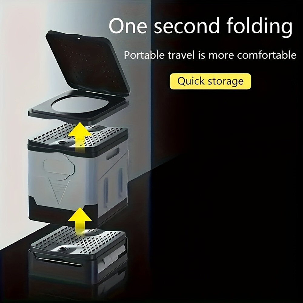 20L Portable Folding Toilet Seat For Camping Toilet Travel Hiking Outdoor Potty