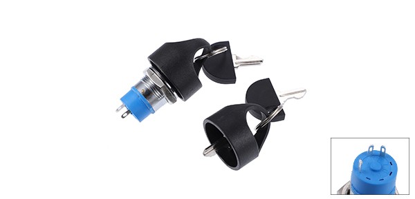 Single Set Ignition Starter on Off Switch Lock with Keys 4 Wheels Universal