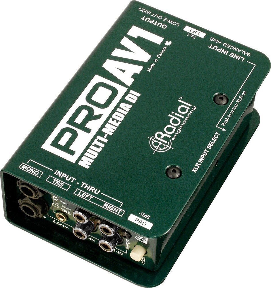Radial Engineering PROAV1 Passive Multimedia Direct Box