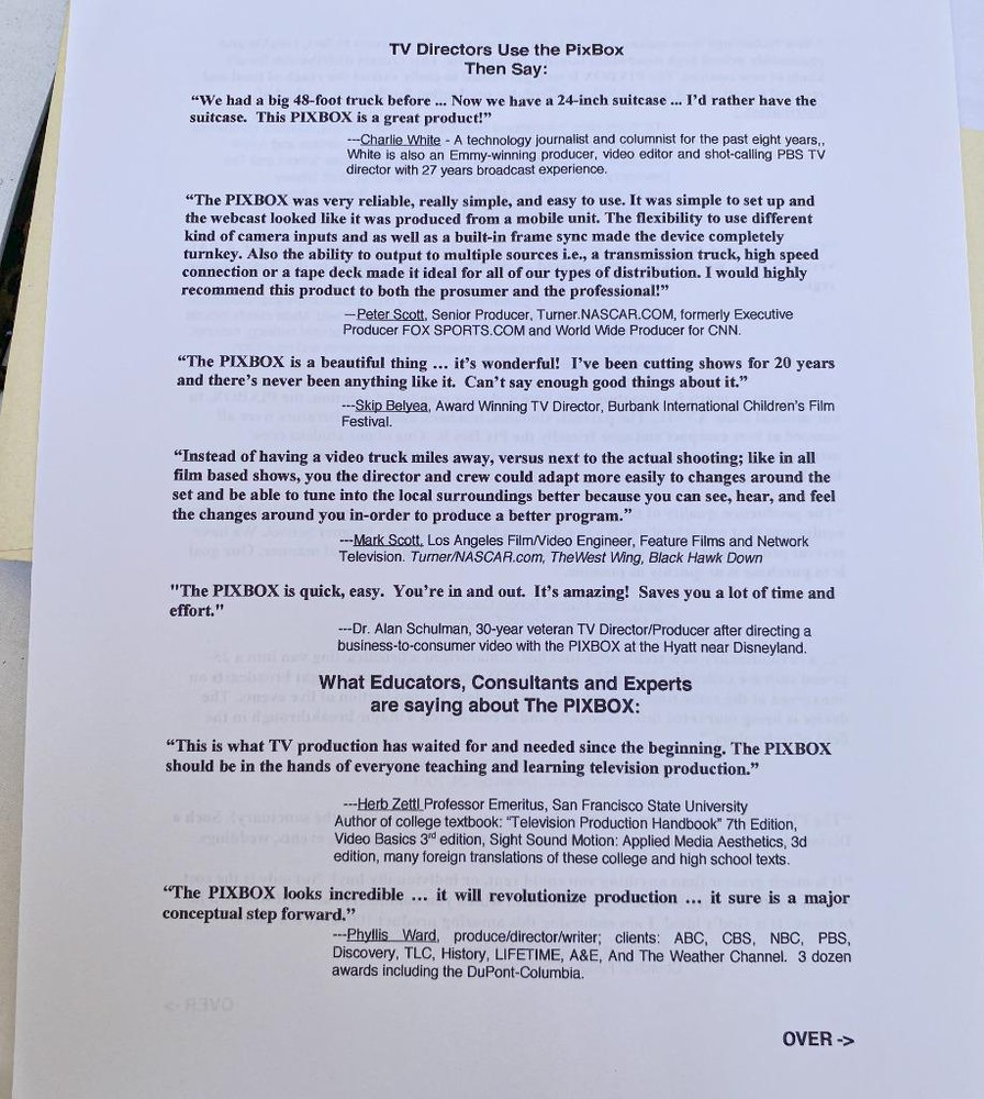 Creation Technologies PIXBOX Portable Videonics Plug & Play Live TV Editor