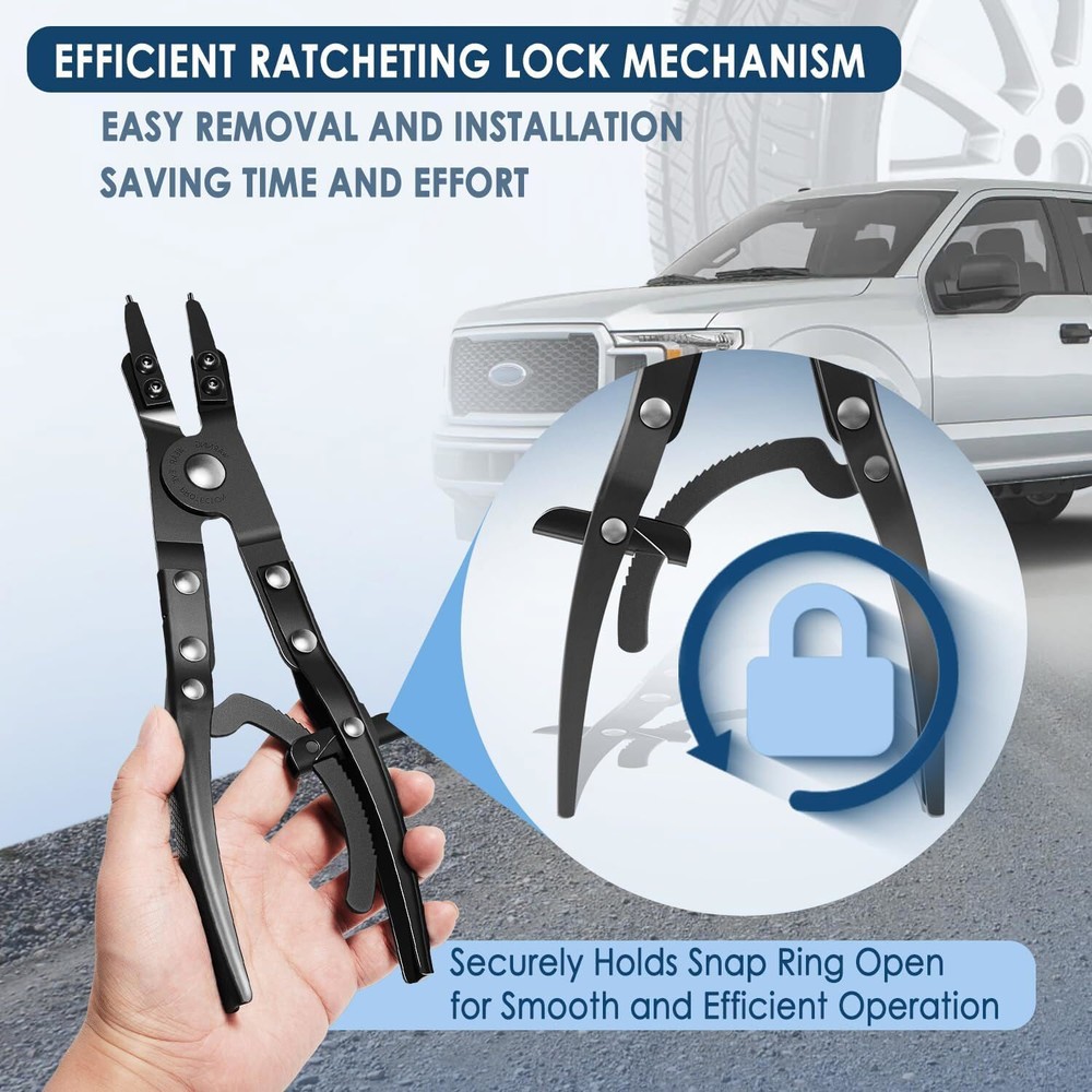 for Lisle 38700 Spindle Snap Ring Pliers Ford SD