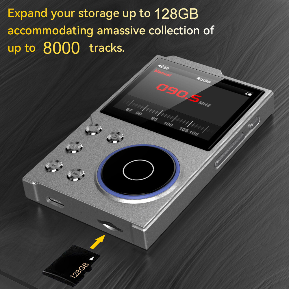 Bluetooth HiFi MP3 Player Lossless DSD High Resolution Digital Music Audio PlaDB