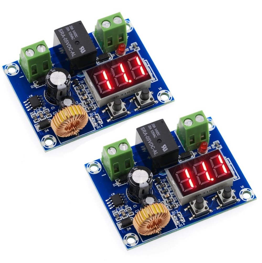 2 PCS Low Voltage Cutoff, DC 12V-36V 20A Disconnect Switch, multi