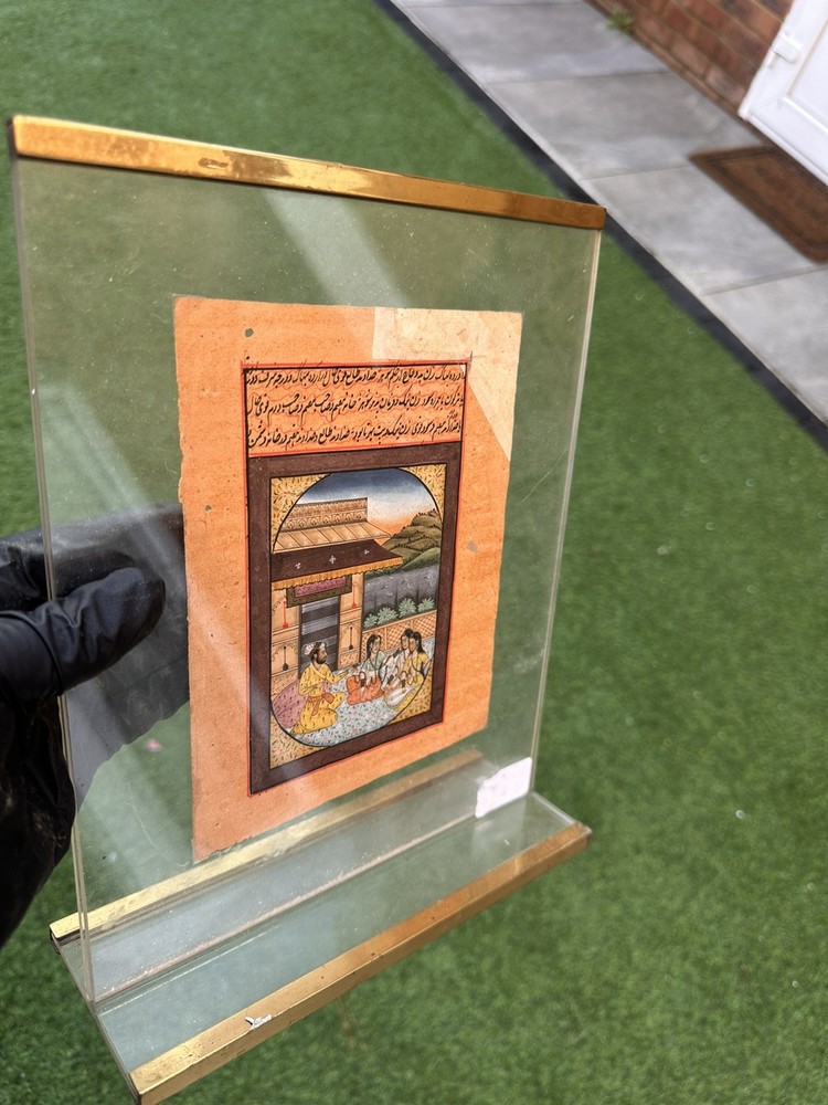 Antique hand written islamic Manuscript, nicely framed .