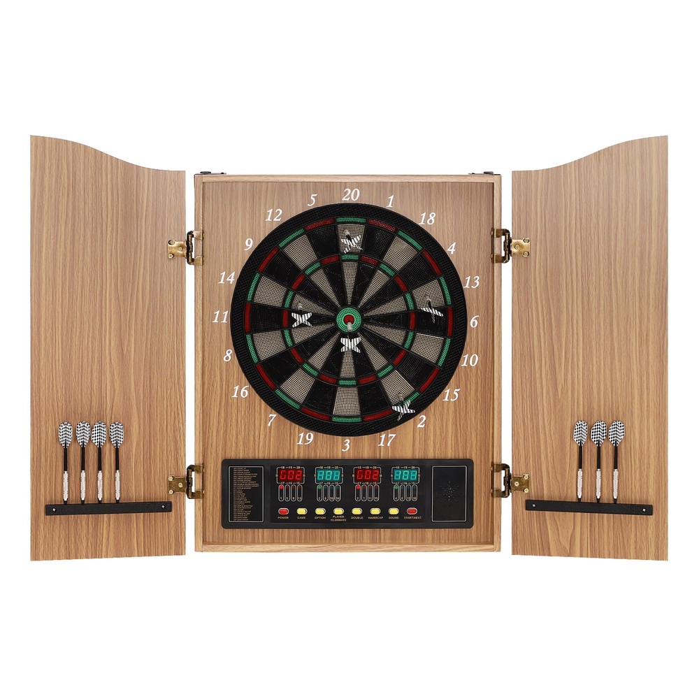 Electronic Scoring Dartboard Electronic Dart Machine Foldable Dartboard Cabinet