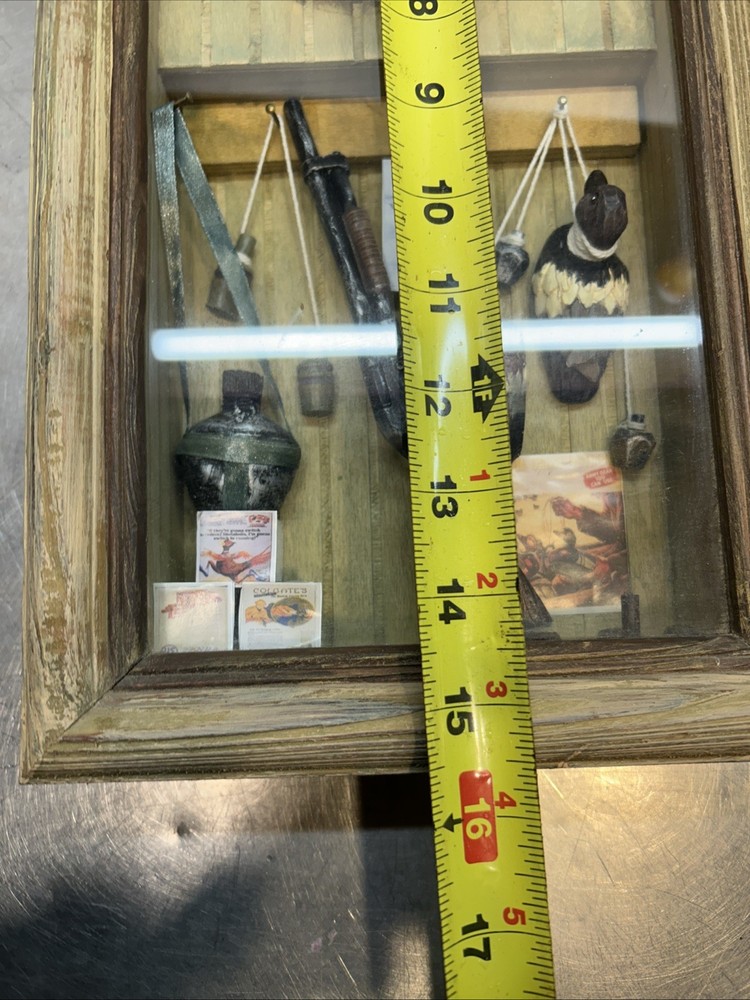 Vintage Duck Hunter Themed Shadowbox Wall Clock