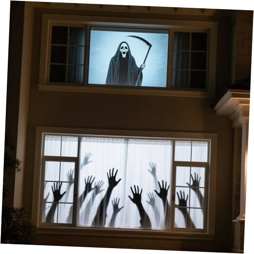 Holographic Rear Projection Screen, Portable Window Projector Screen, 80in