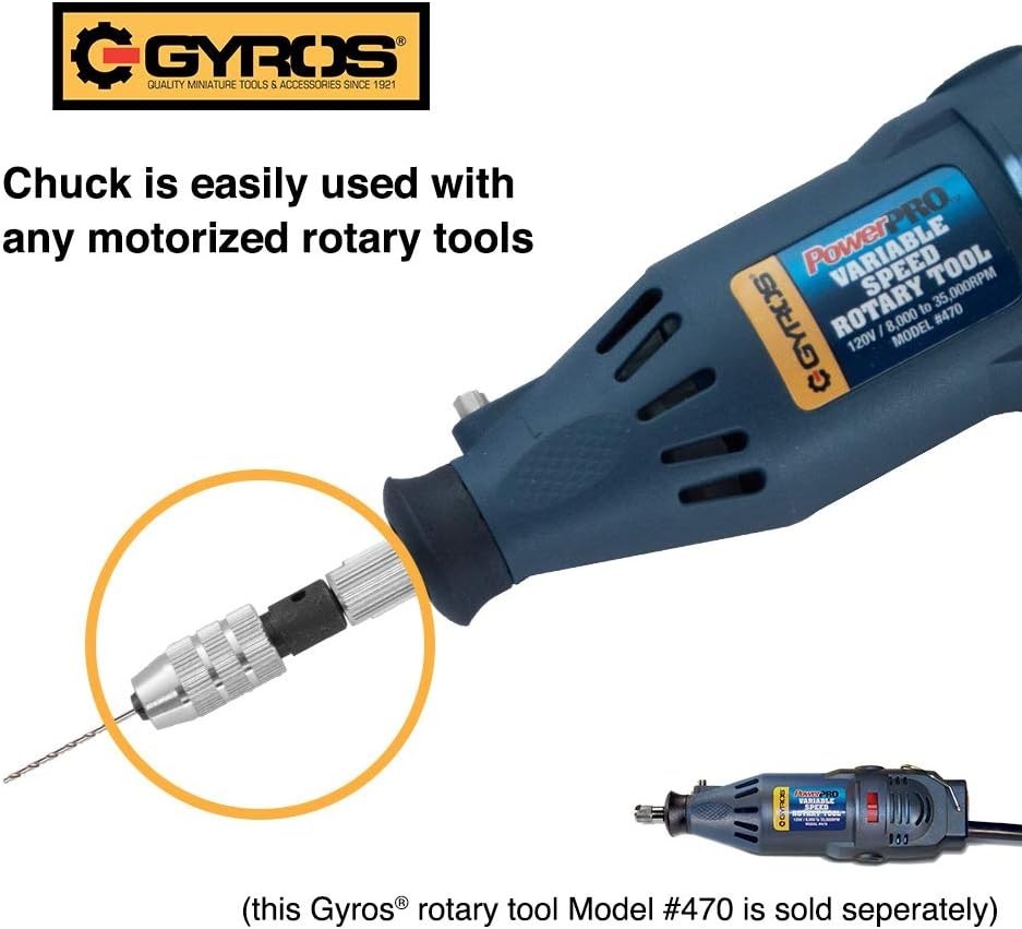 Versatile Micro Drill Chuck with Keyless Design & 3 Collets for Precision Tasks