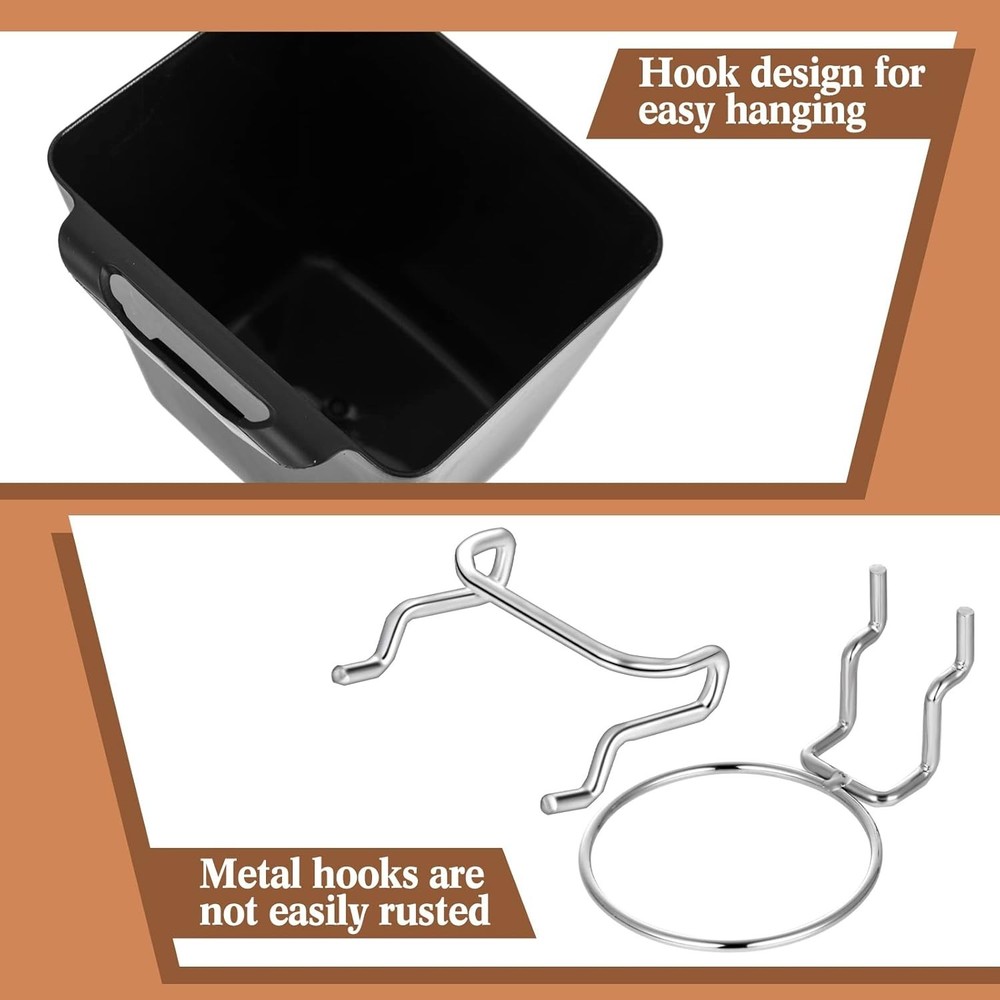 Multi-Functional 12-Piece Pegboard Storage Set: Baskets, Hooks for Every Task