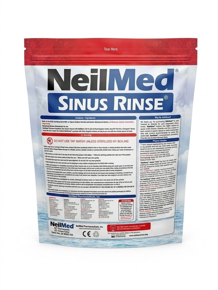 NEILMED SINUS RINSE 250 PACKETS PREMIXED REFILL