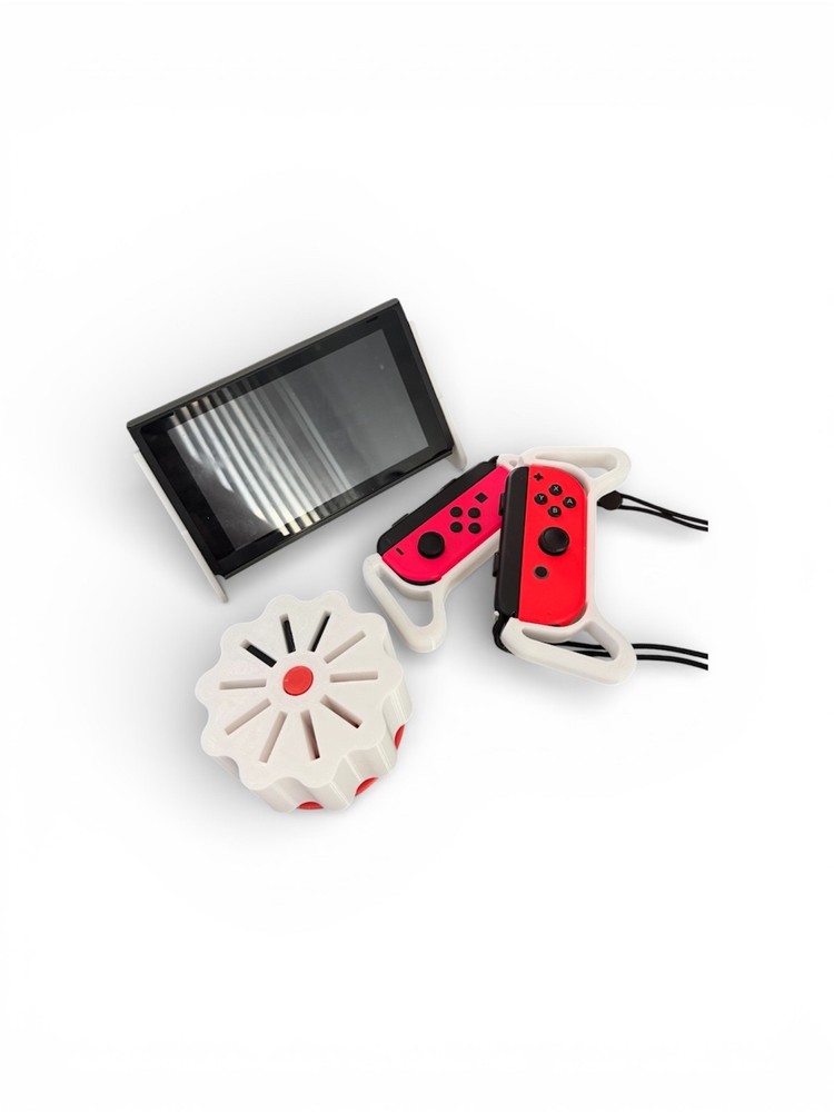 Nintendo Switch Accessory Bundle – Joy-Con Grips, Spinner Holder, 60° Stand