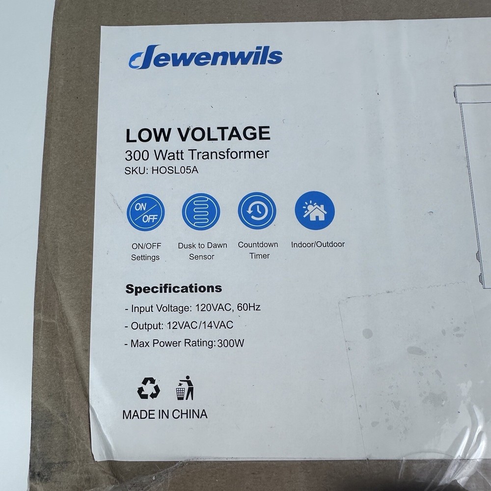 Dewenwils 200W Low Voltage Landscape Transformer with Timer & Photocell Sensor