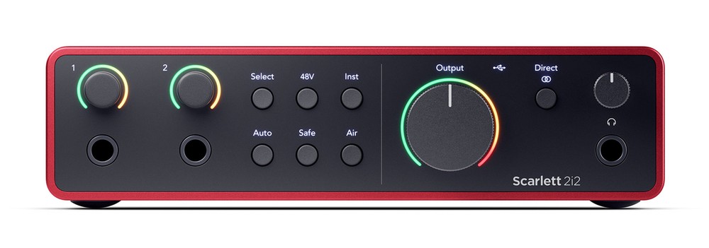 Focusrite Scarlett 2i2 Studio 4th Gen Recording Interface+Headphones+Mic+Cable