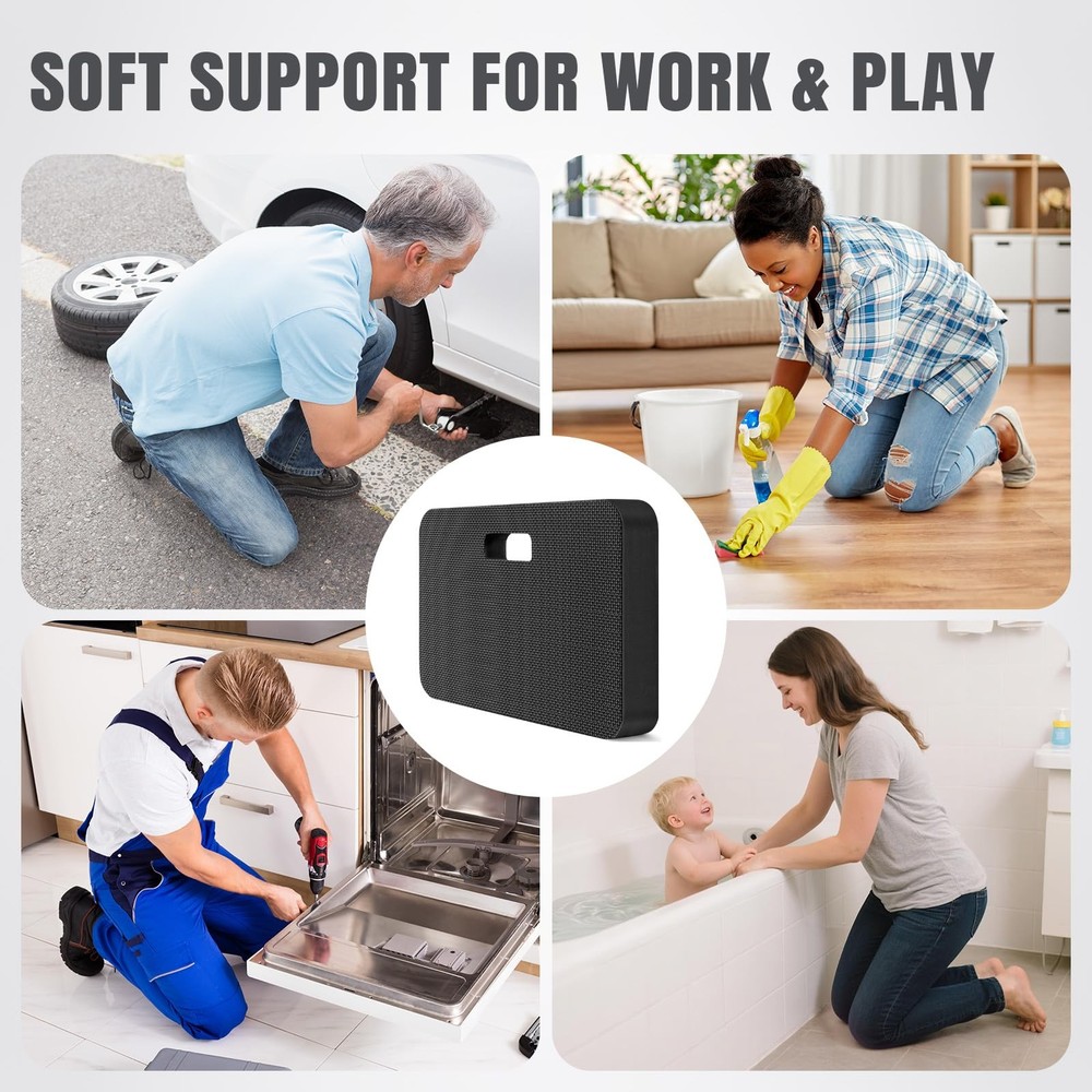 Extra Thick Kneeling Pad Large knee cushions Waterproof Soft & Supportive Foa...