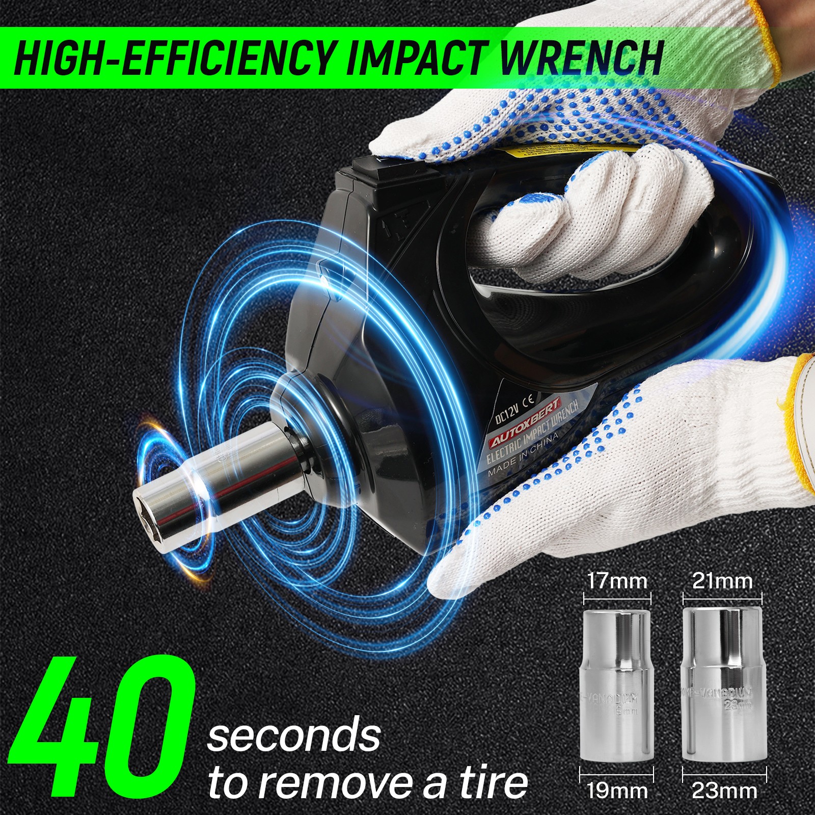 Electric Hydraulic Floor Jack 5 Ton 12V Impact Wrench Tire Inflator Pump Car Kit