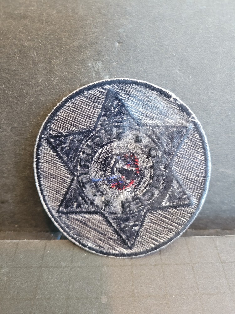 Round Security Officer Patch - Silver
