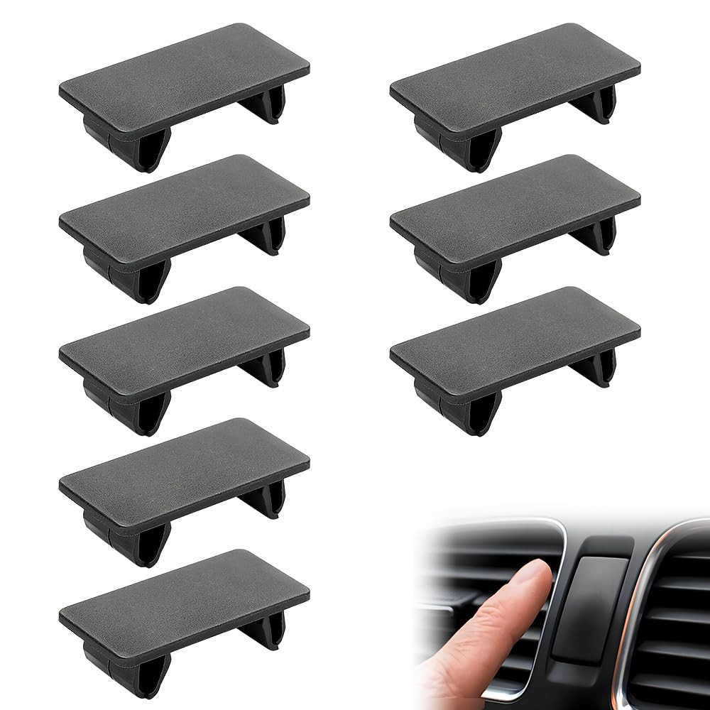 8 Pcs Rocker Switch Panel Cover ABS Rectangular Rocker Switch Blank Snap-In Hole