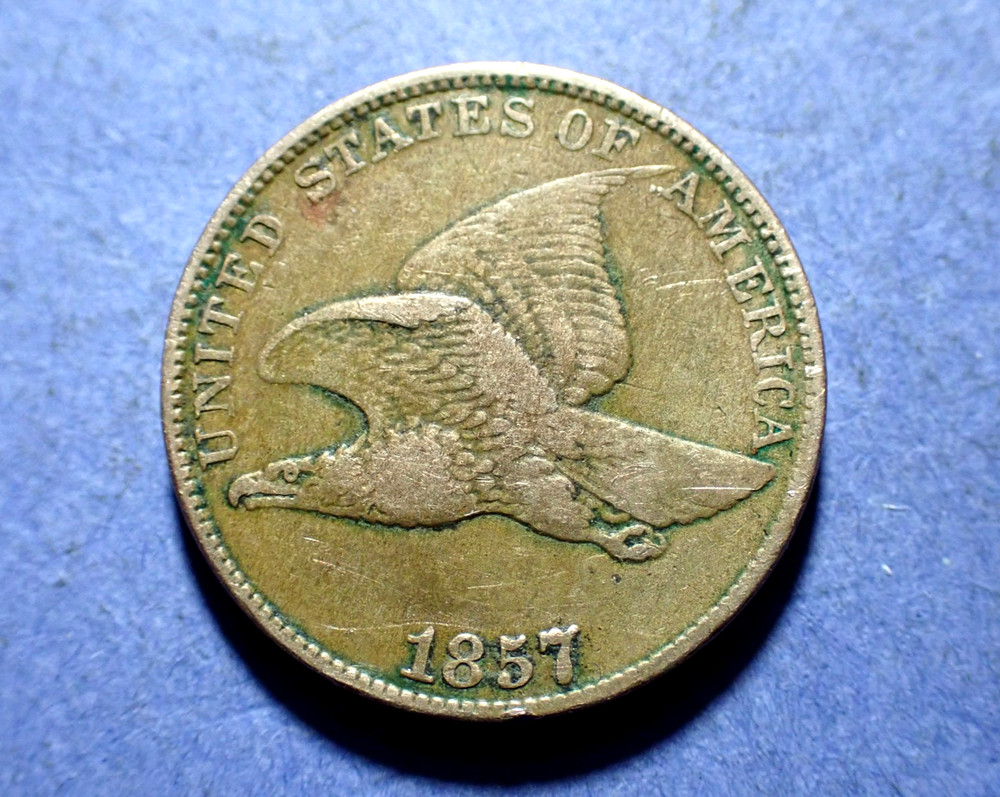 1857 Flying Eagle Cent  VF