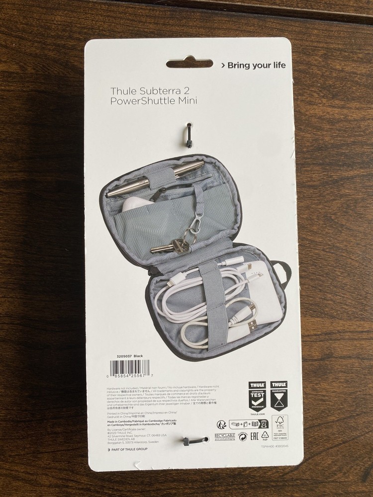 Thule Subterra 2 PowerShuttle MINI - Electronics Carrying Case - Black