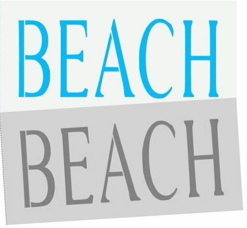 Stencil Beach Ocean Seaside Nautical Path Directions