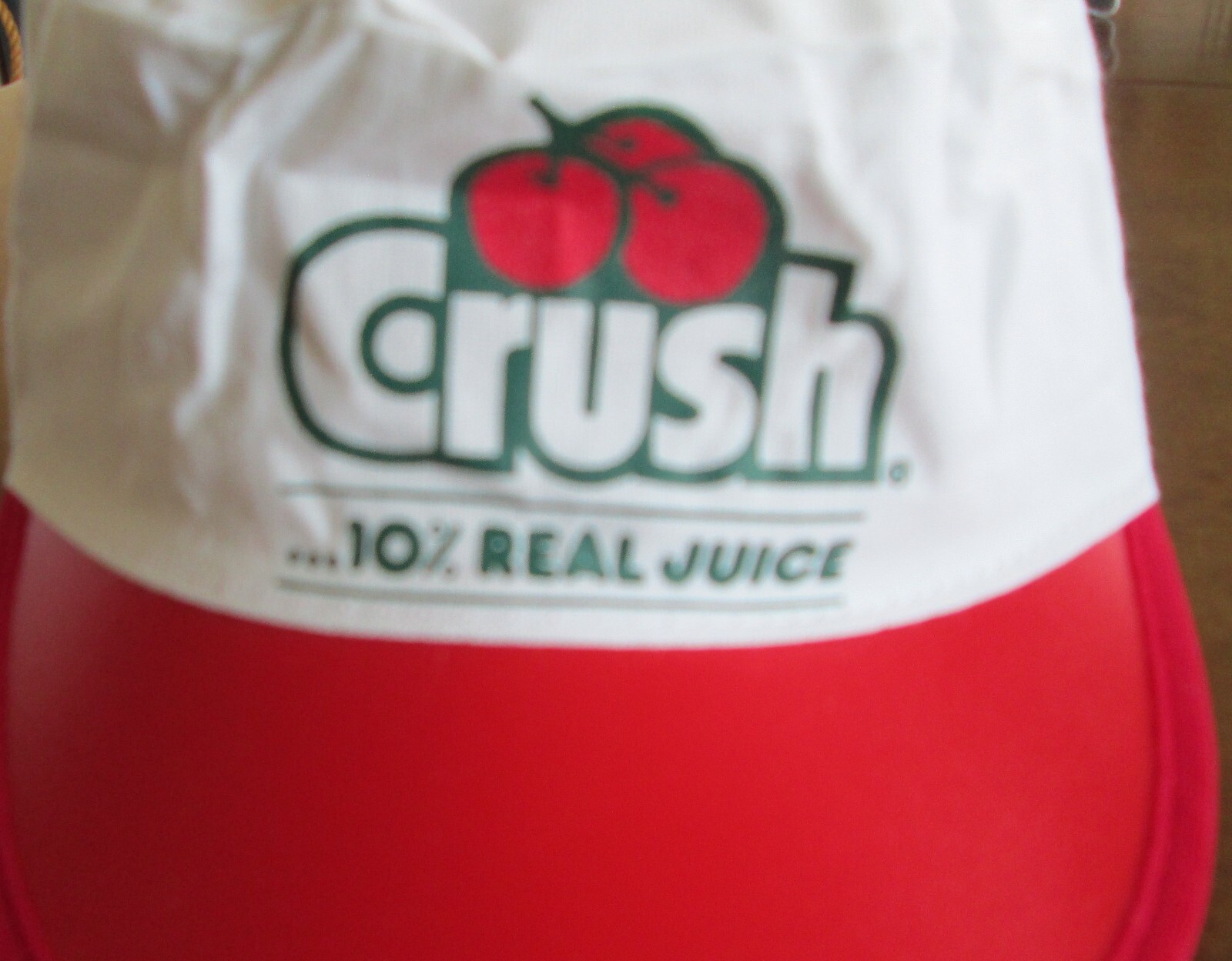 Vintage 1980's CHERRY CRUSH Soda Promotional PAINTER HAT New Without Tags