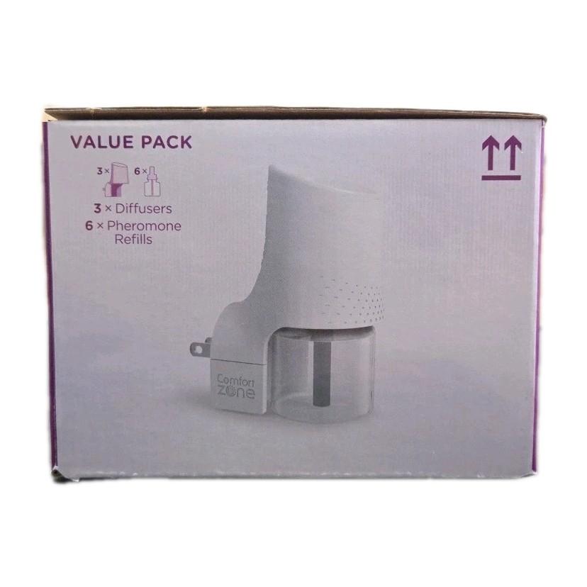 Comfort Zone Multi-Cat Calming Kit Value Pack (3 Diffusers, 6 Refills) - New