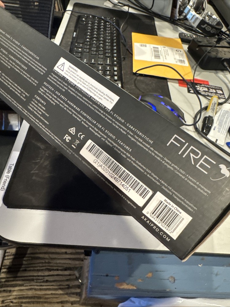 Fire (Controller Only) – USB MIDI Controller for FL Studio with 64 pad RGB Cl...