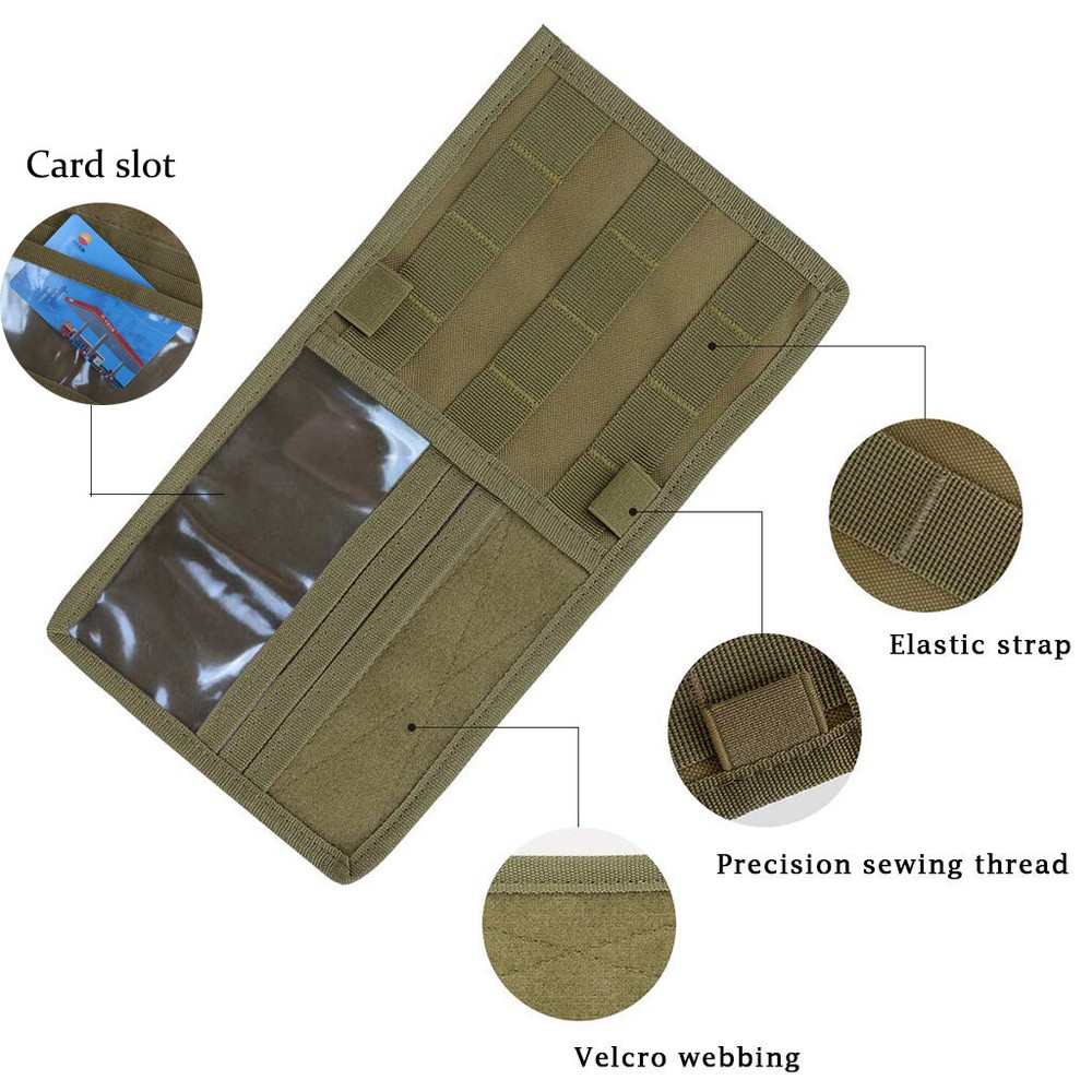 Car Sun Visor Organizer Tactical Molle Visor Panel Accessories Storage Bag Pouch