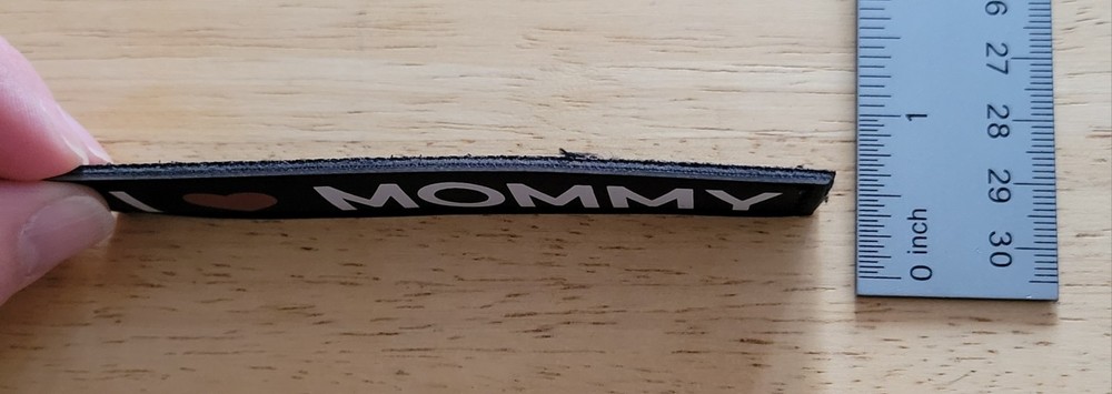 "I ❤️ Mommy" Hook And Loop Adhesive Patch For Dog Harness