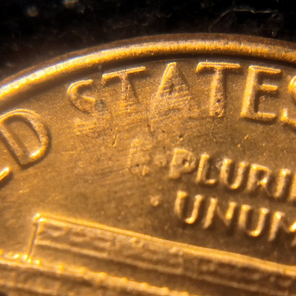 1982 p lincoln memorial cent Struck Thru Grease Errors