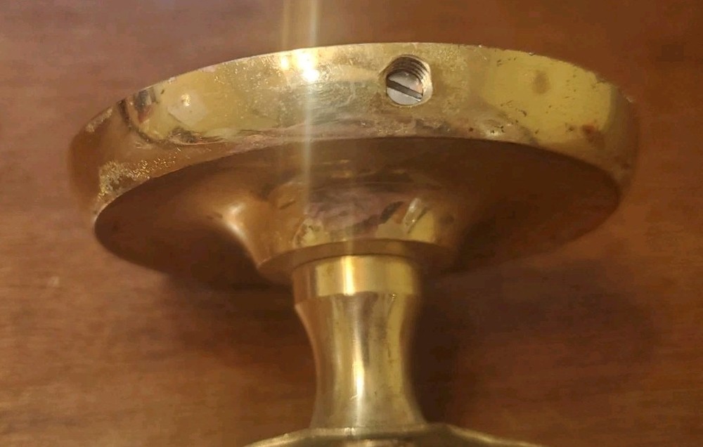 Vintage Brass Toothbrush Holder Wall Mount (Missing Bracket)