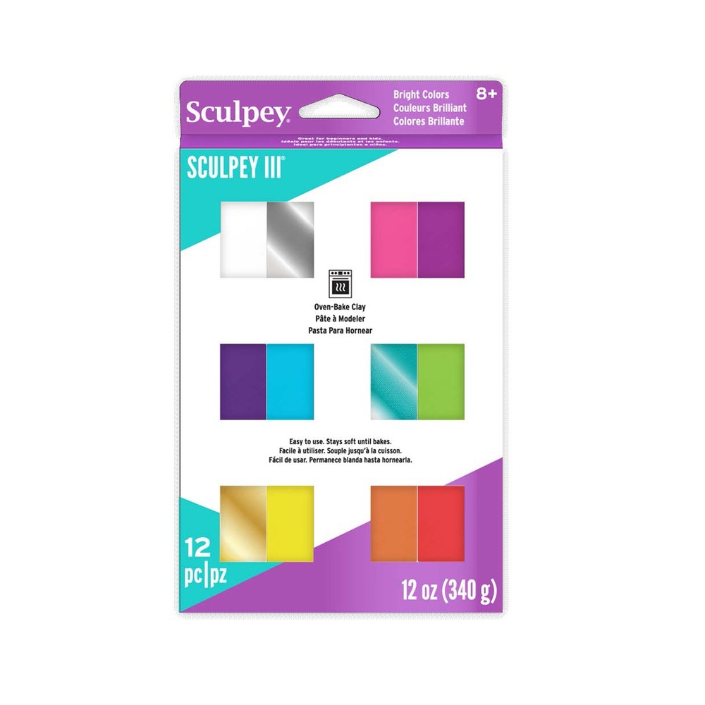 Sculpey III Polymer Clay Multipack 1oz 12/Pkg Brights