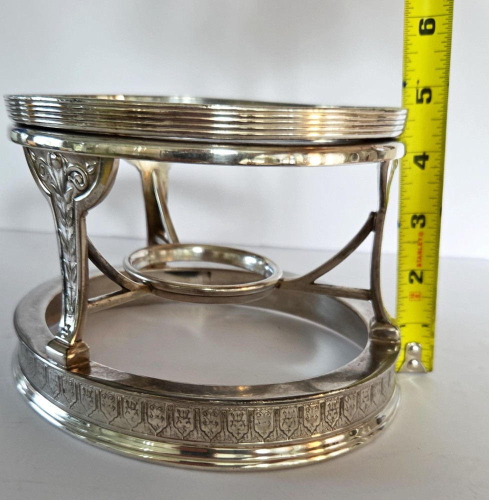 Vtg Warming Stand Reed & Barton, MFD & Plated Pattern #2940 No Flame Container