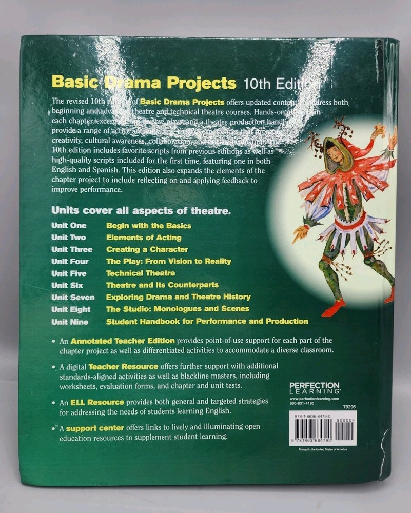 Drama Projects Basic 10th Annotated Teachers Edition Book Tanner Dillman