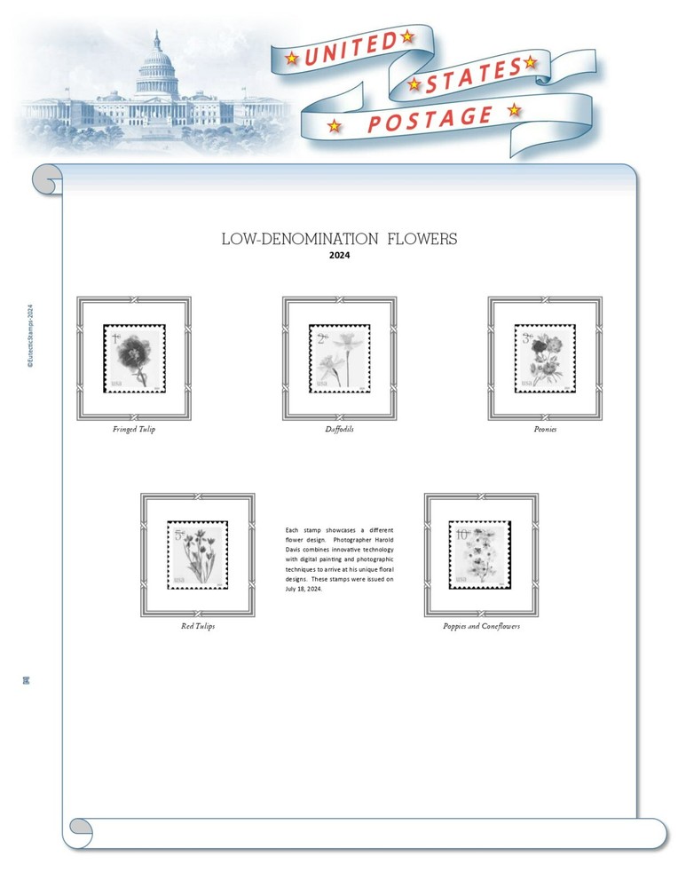 2024 U.S. Regular Issue Singles COMPLETE Supplement (White Ace Alternative)