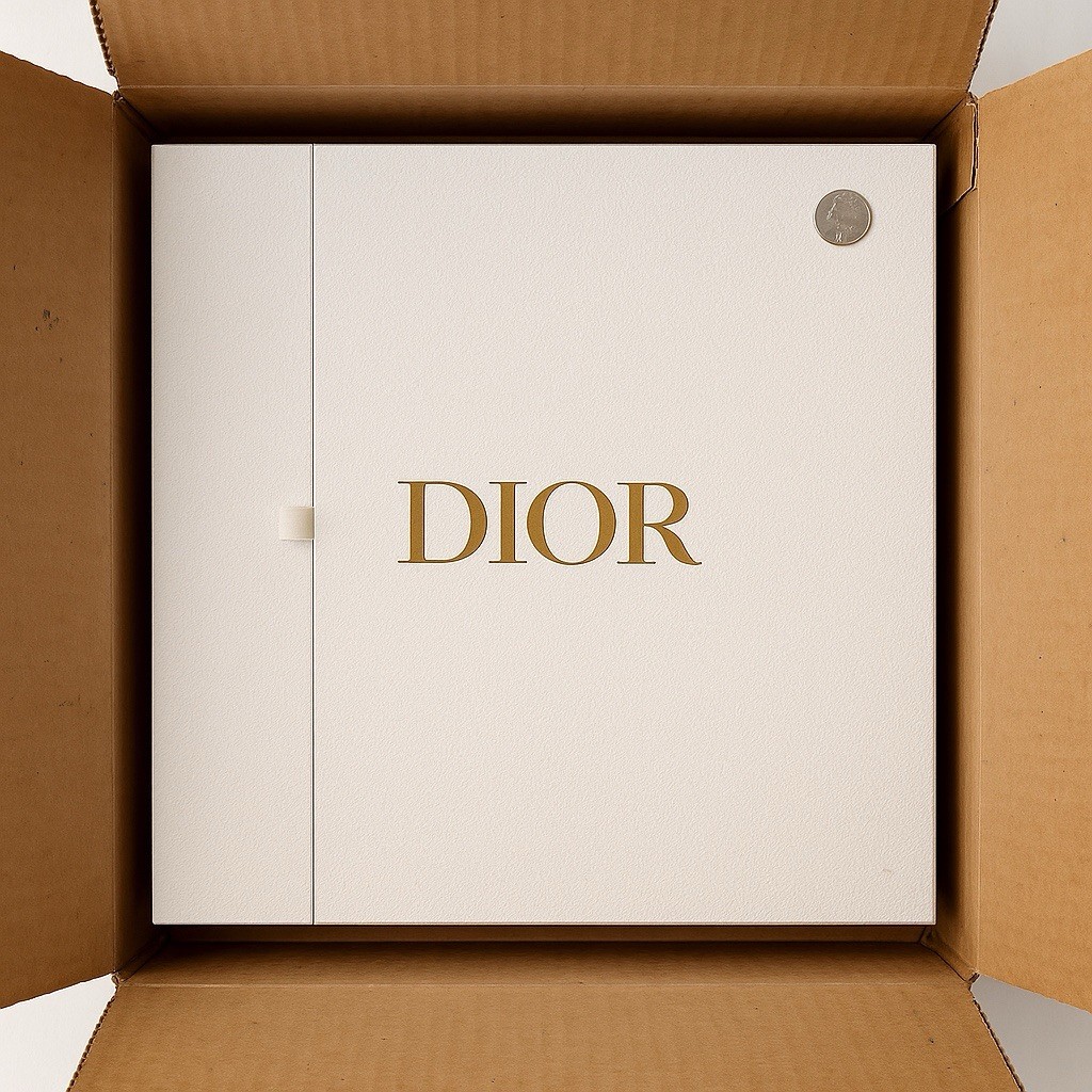 Dior XL Gift Box White Magnetic Close 23.5” x 20” x 3” PRISTINE