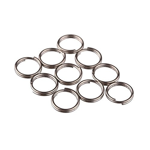 10pcs/Lots Titanium Small Split Rings Ti Micro Split Key Ring Keychain EDC 10mm