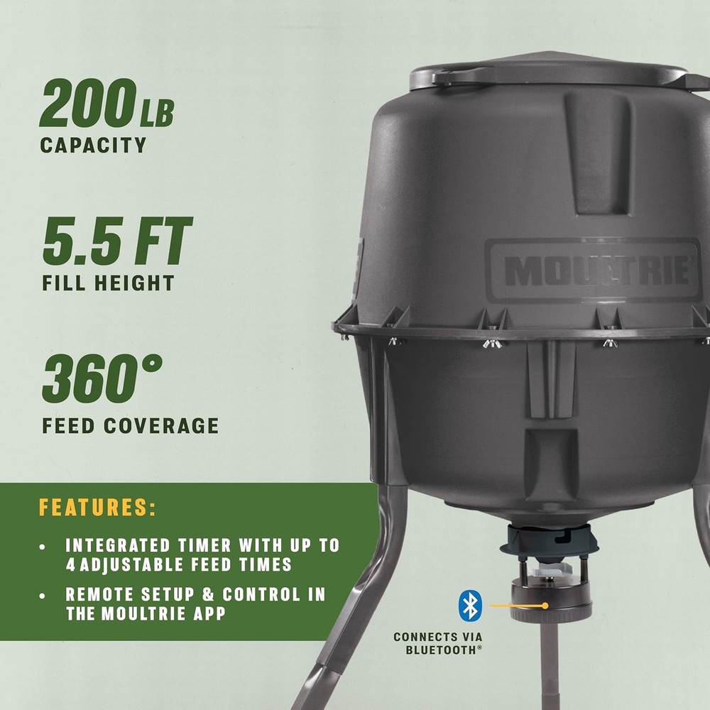Deer Feeder Standard - 30-Gallon - Quick-Lock Hopper System