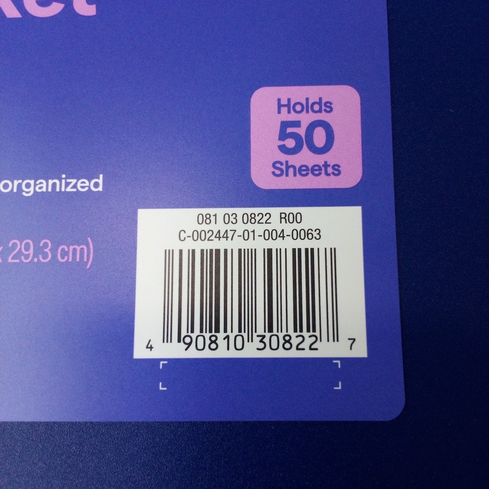 12-Pack - 2‑Pocket 3‑Hole Punch Plastic Folder – Blue – 12‑Pack