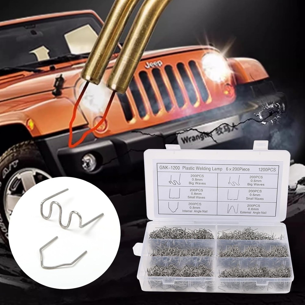 Plastic Welding Nails Assorted Shapes