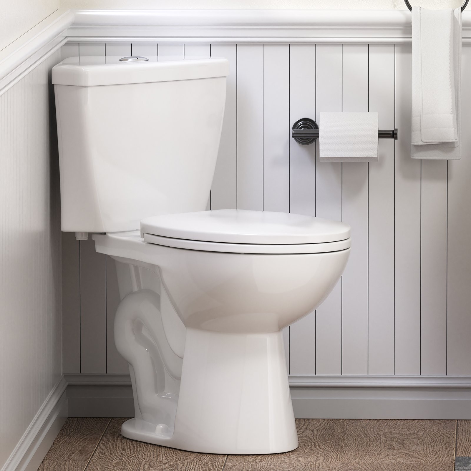 17.2" Two-Piece Corner Toilet Dual Flush 0.8/1.28 GPF for Compact Bathroom