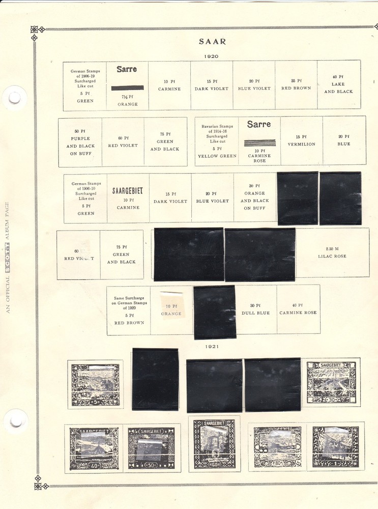 SAAR - ALBUM PAGES - FIRST ISSUE THROUGH 1959 - LOOK